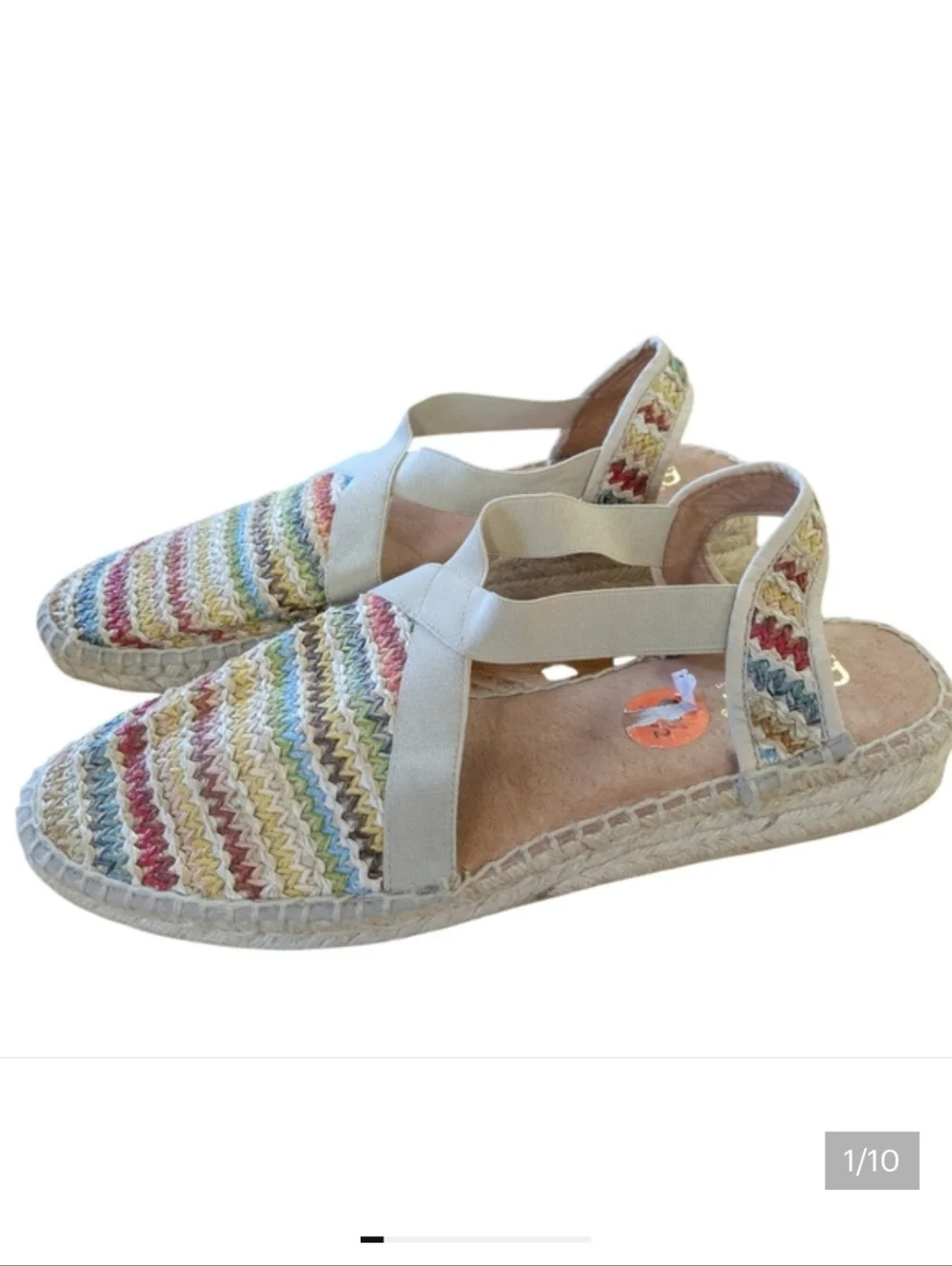 Picon Espadrille Sandals Made in Spain Size 9.5